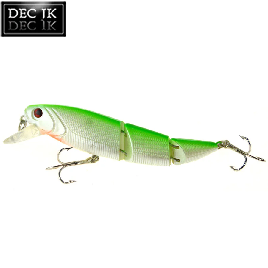 1PCS Minnow Artificial Bait For Sea Fishing Wobblers Lifelike Fishing Lure 3 Segment Trolling With Hooks  Wobbler Hard Bait (12)