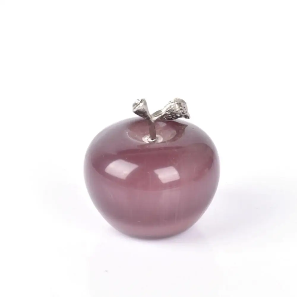 

Natural Purple Opal Apple Crystal Ball Craft Home Decoration Arts&Collection Christmas Wedding Souvenir Gift