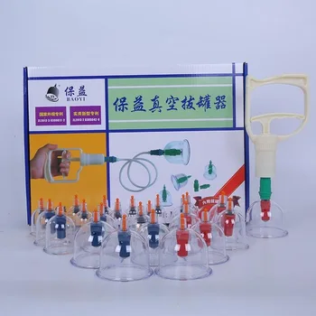 

Free shipping suction cup massage jar magnetic therapy vacuum cupping device 12/ 24 tank glass cuppers pull gas cylinders