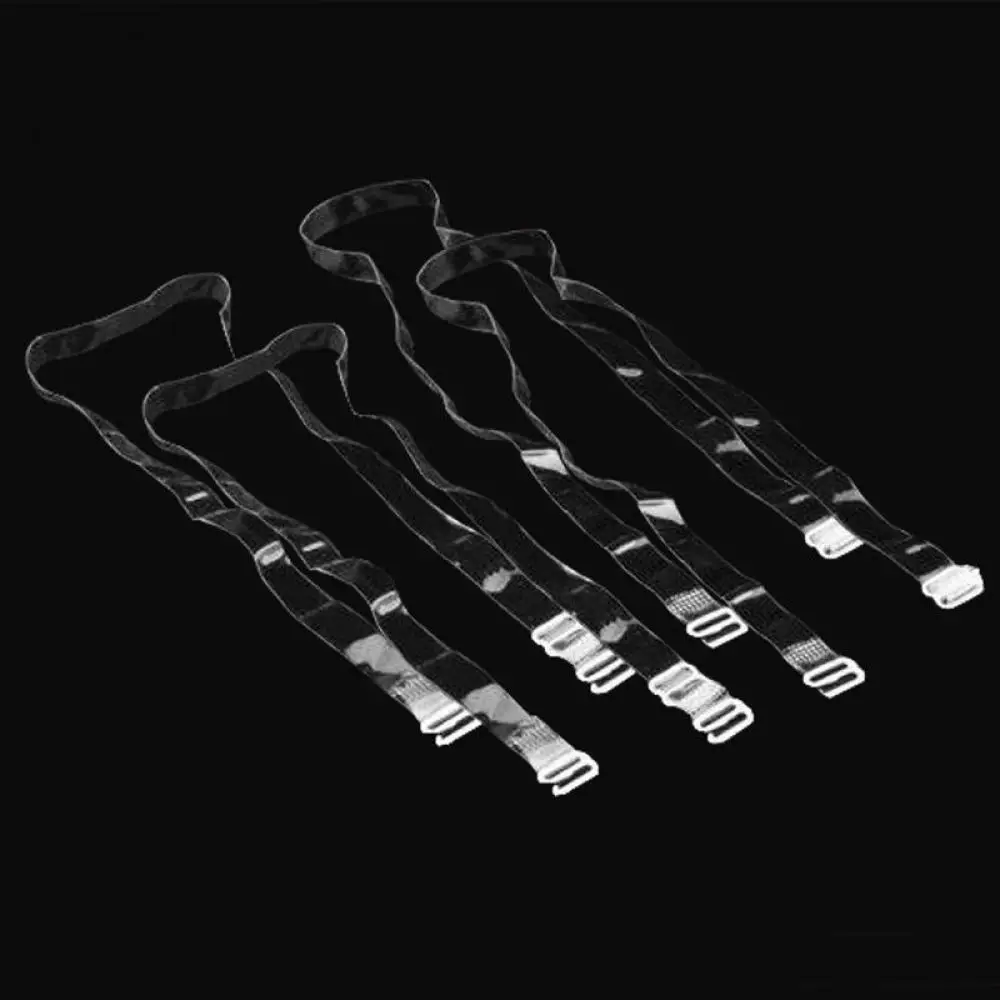 3 Pairs Clear Bra Straps Transparent Invisible Detachable Adjustable