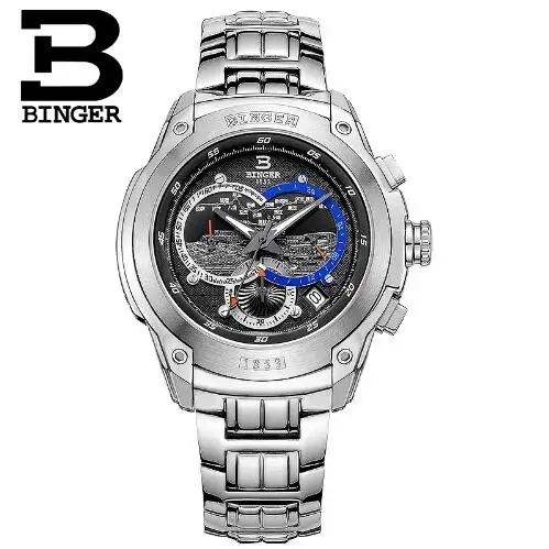 New Binger Design 2017 Top luxury brand watches men geneva watch mans reloj mujer watch relogio Feminino