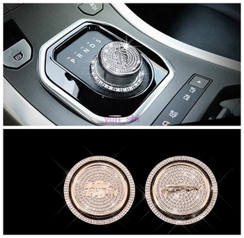 Car Gear Shift Knob Head Decoration Car-Styling For Land Rover Discovery Sport Discovery 4 Range Rover Evoque or Jaguar XF XJ XE
