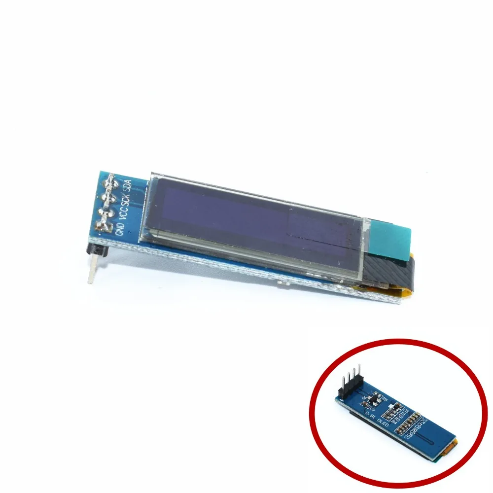 

10pcs 0.91 inch OLED module 0.91" blue OLED 128X32 OLED LCD LED Display Module 0.91" IIC Communicate for arduino (blue)
