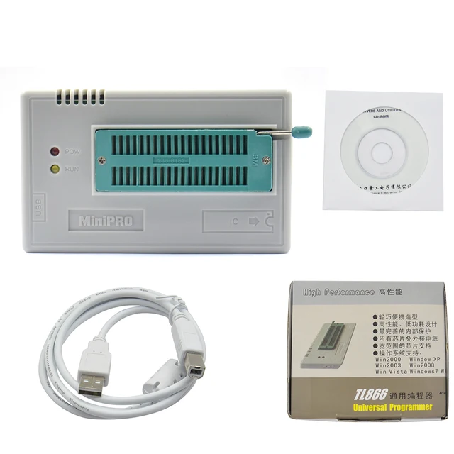 MINI PRO TL866CS/TL866 II Plus Original USB Universal Programmer EEPROM FLASH with Adapters High Speed Programmer Free Shipping