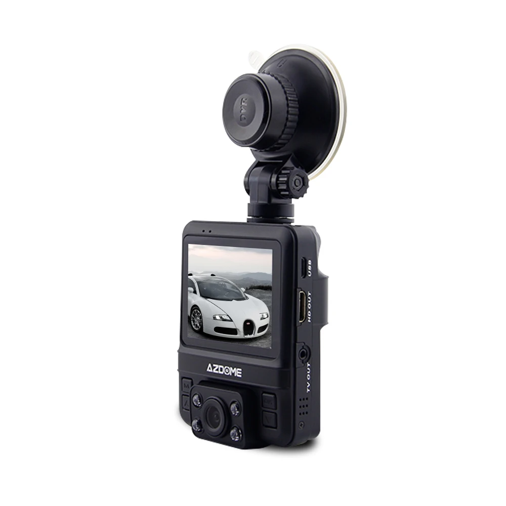 Azdome GS65H Novatek 96655 Автомобильный видеорегистратор двойная камера GPS трекер супер HD