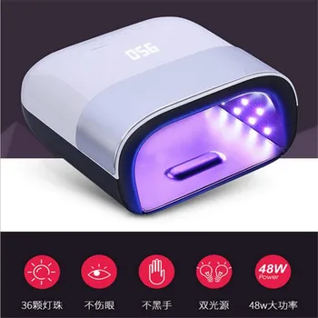 

Brand NEW SUN3 LED UV Lamp 48W with Smart Timer Memory Invisible Digital Timer LCD Display Smart 2.0 Nail Dryer For Nails