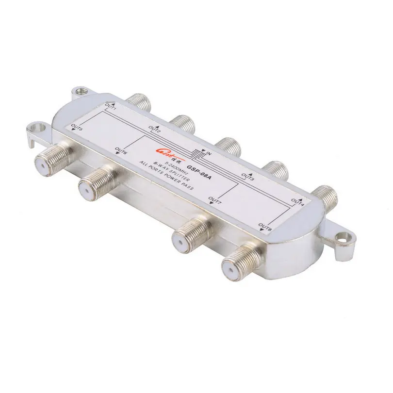 SP-08 8-Way Signal Satellite Splitter TV Aerial RF Coaxial Cable Splitter WholesaleHot
