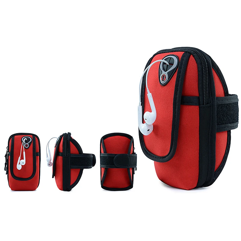 

Sport Armband Running Flip Bag Case for iPhone Samsung Universal Smartphone Mobile Phone Earphone Holes Keys Arm Bags Pouch