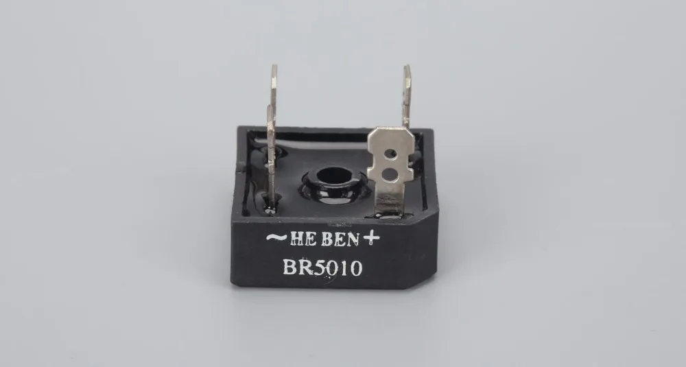 

Iron Pin BR5010 50A 1000V Single Phases Bridge Diode Rectifier GBPC
