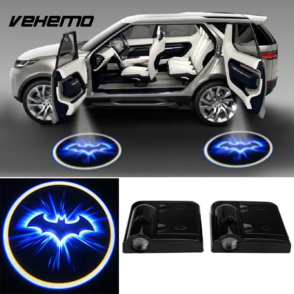 2pcs Wireless LED Car Door Laser Batman Courtesy Ghost Shadow