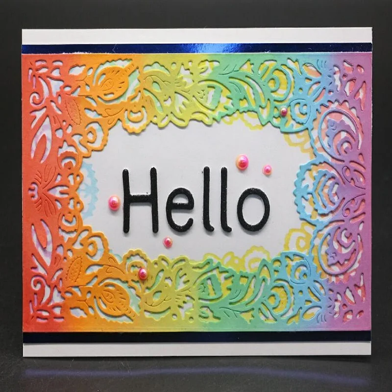 

Glita Creatif rectangle frame metal die cuts for scrapbooking albulm photo decorative card making craft dies new arrivals