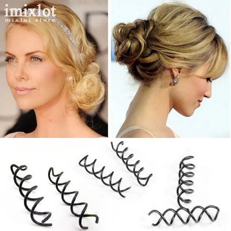 Hot Selling!10Pcs/Set Fashion Womens Spiral Spin Screw Pin Hair Clip