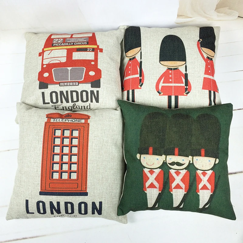 British Soldiers Cushion Pillow London Pillow Gothic Football Room