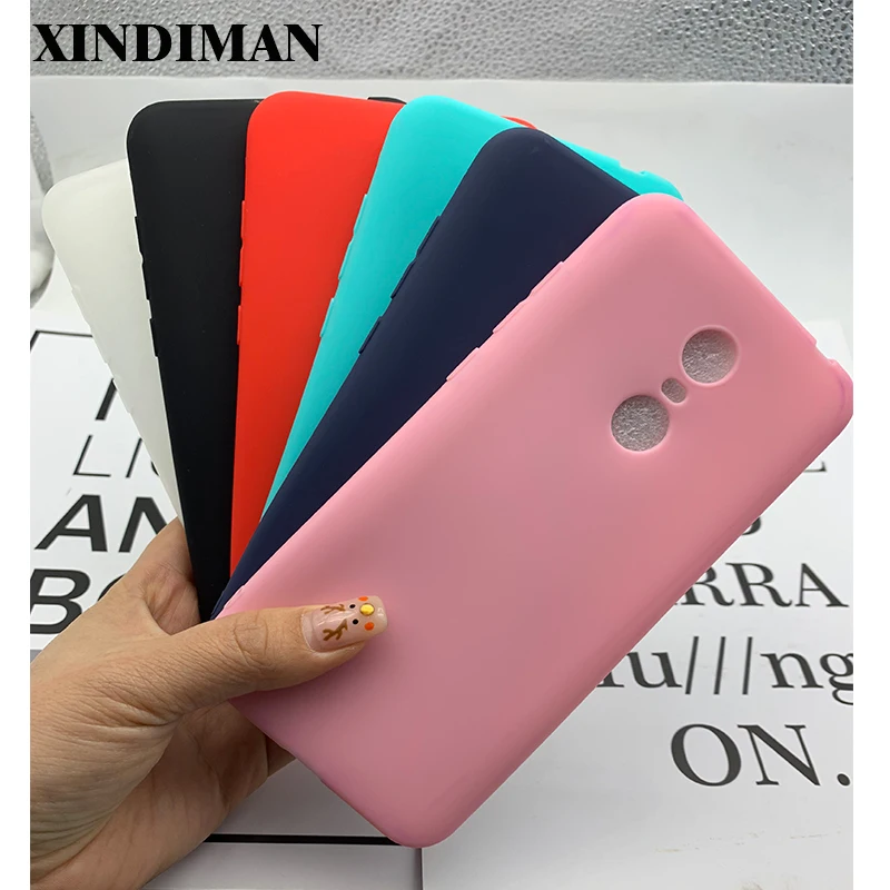 

XINDIMAN 2019 silicone case for xiaomi redmi5plus back cover soft TPU candy color matte plain fundas for xiaomi redmi5plus capa