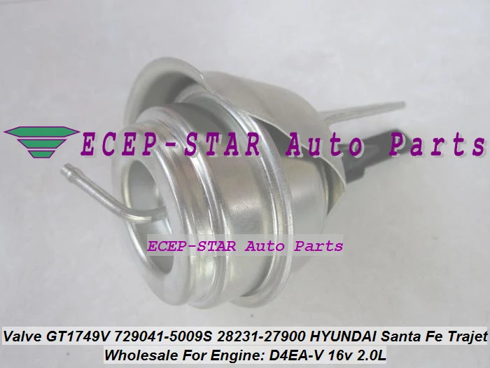 

Free Ship Turbo Wastegate Actuator GT1749V 729041 729041-5009S 28231-27900 For HYUNDAI Trajet Santa Fe CRDI 03-05 D4EA-V 2.0L