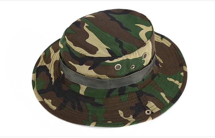 

Tactical Boonie Hat Military Men Cotton Camo Cap Paintball Airsoft Sniper Bucket Caps Hunt Fishing Outdoor Hunting Hats