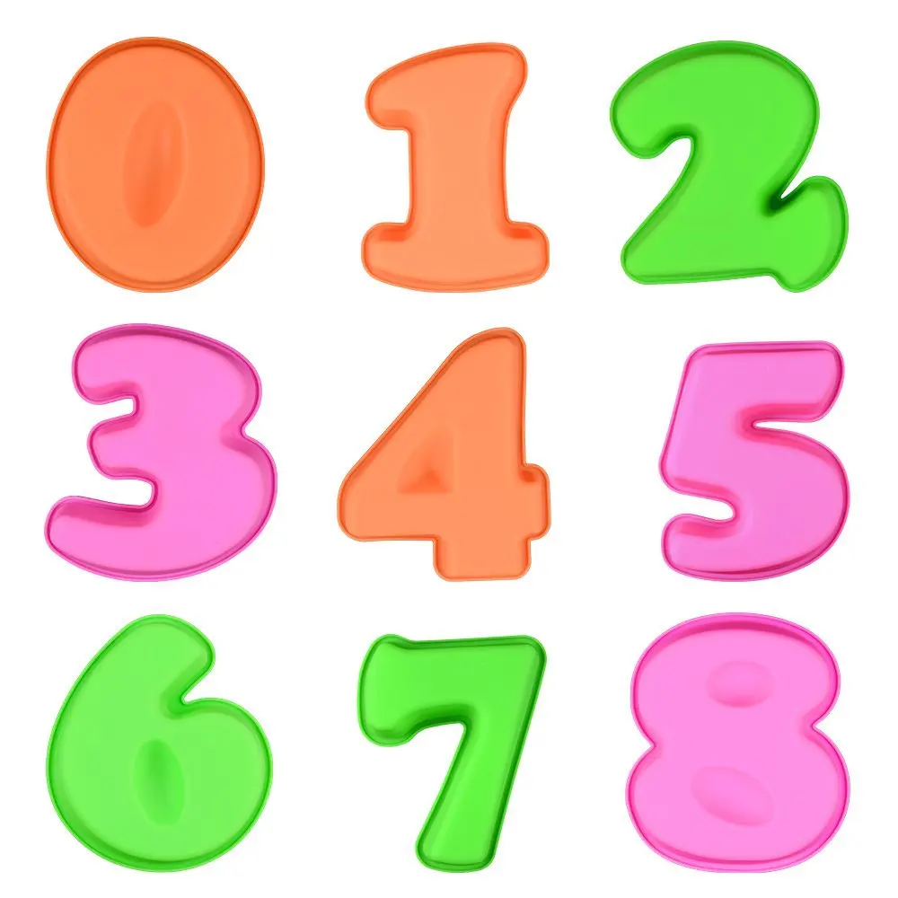 Buy Silicone Baking Number Cake Mold Silicone Molds