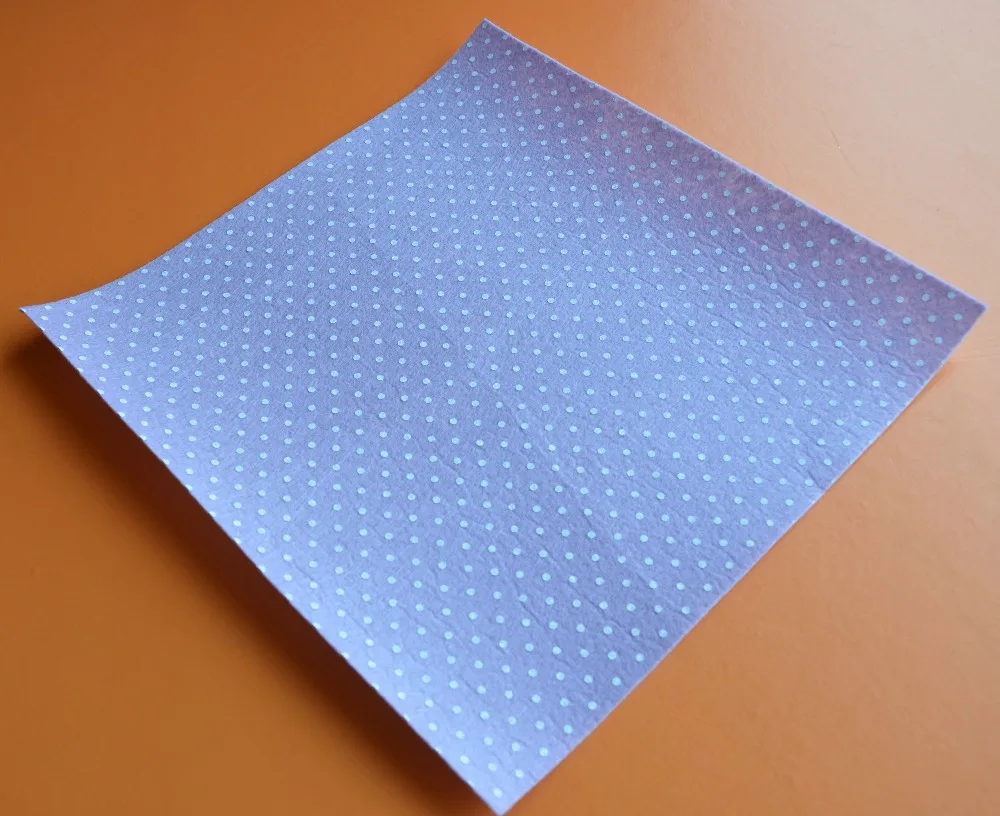 Felt Fabric Sheet 30cm x 30cm Printed Multi Colored Polka Dots