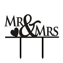 Индивидуальный свадебный торт Топпер, акриловое пользовательское имя торт Топпер, пользовательский свадебный торт Топпер, Mr& Mrs Двухслойная структура