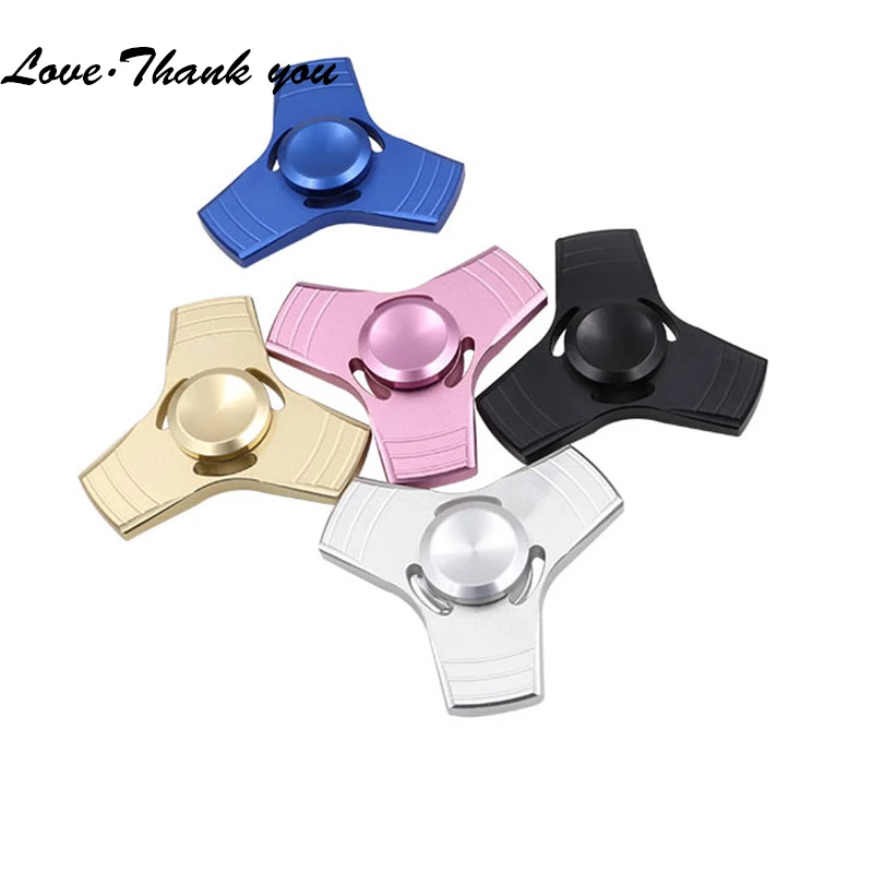 

Aluminum Alloy Tri-Spinner Fidget Toy 5 Color Hand Spinner Fidget For Autism and ADHD Mini Metal Hand Spinner Fidget Toy