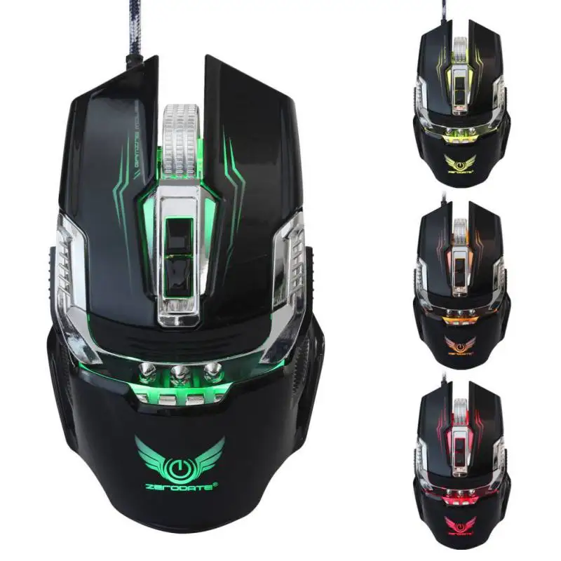  Hand Grip Comfortable Mechanical Gaming Mouse Full-key Macro Definition Programming Wired Mouse for