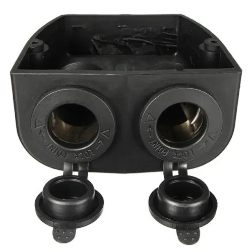 

Dual Car Boat Cigarette Lighter Socket Splitter 12V Charger Power Adapter Plug