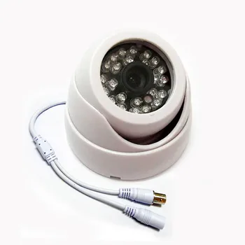 

HD 1/3" 600TVL Sony CCD IR Color CCTV Indoor Dome Security Camera 24 LEDs Day and Night