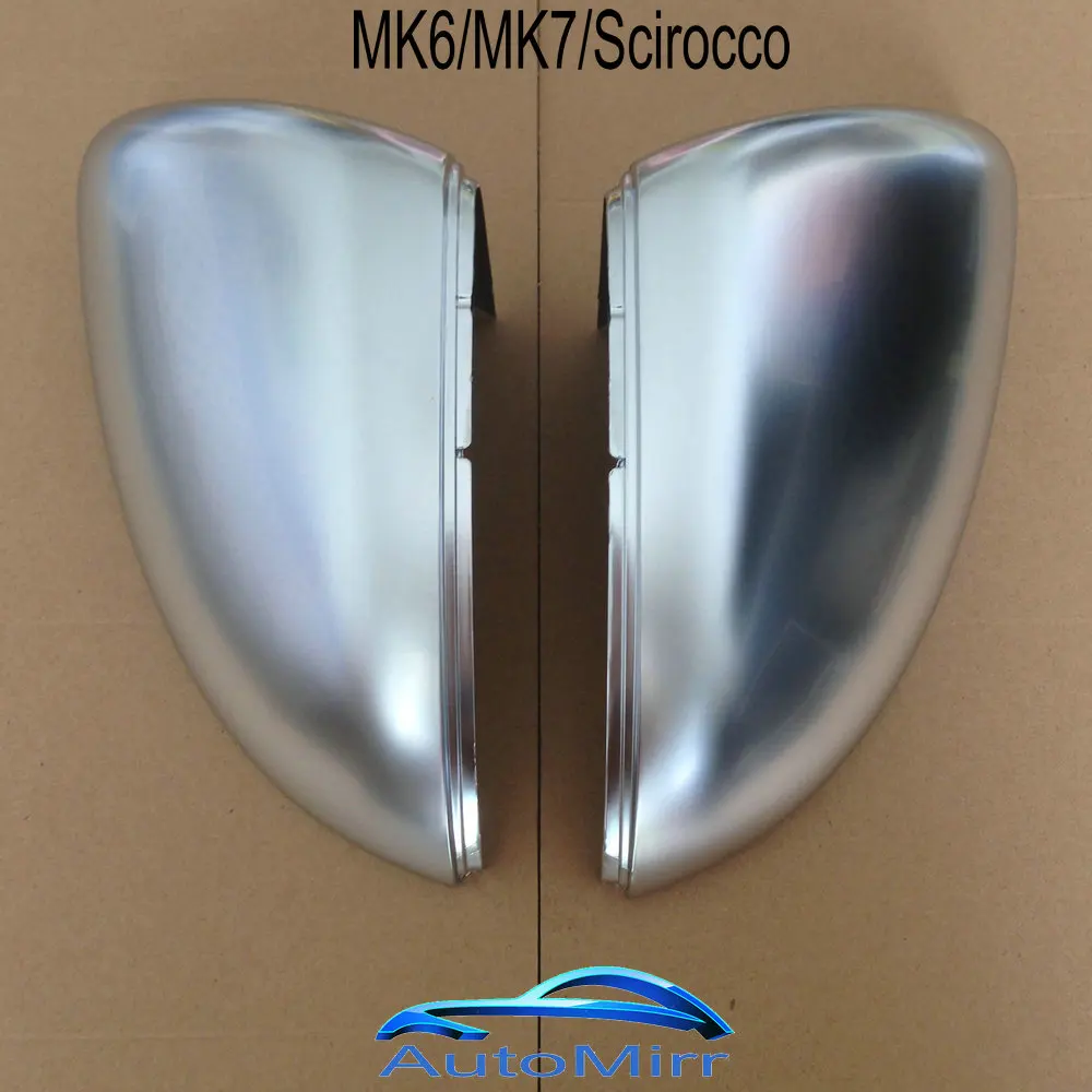 

Kibowear For VW Golf MK7 7.5 GTI MK6 6 7 R R20 Matte Chrome Side Wing Mirror Covers Satin caps