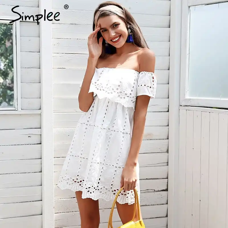 off white summer dress