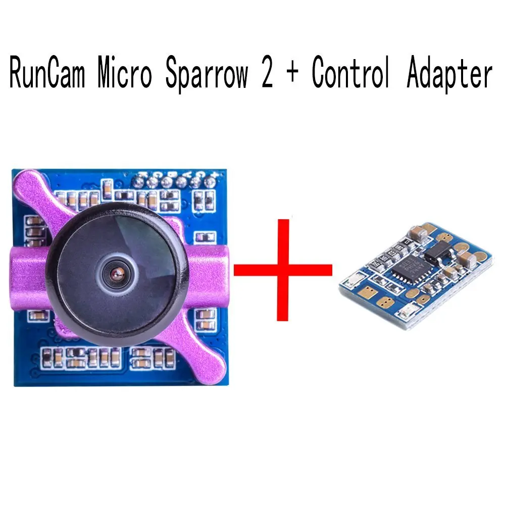 

RunCam Micro Sparrow 2 FPV Camera 700TVL Super WDR COMS Sensor OSD 4:3 NTSC/PAL 2.1mm Lens FOV 150 for For Drone Quad