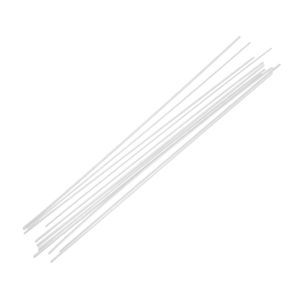 10Pcs ABS Double-channel Strip Plastic Rod Architectural Model Making Building DIY Sand Table Model Material Rod Sticks