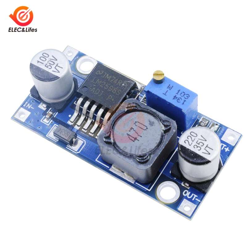 5Pcs LM2596 DC-DC 벅 컨버터 스텝 다운 모듈 비절연 보드 전원 공급 장치 출력 1.25V-30V