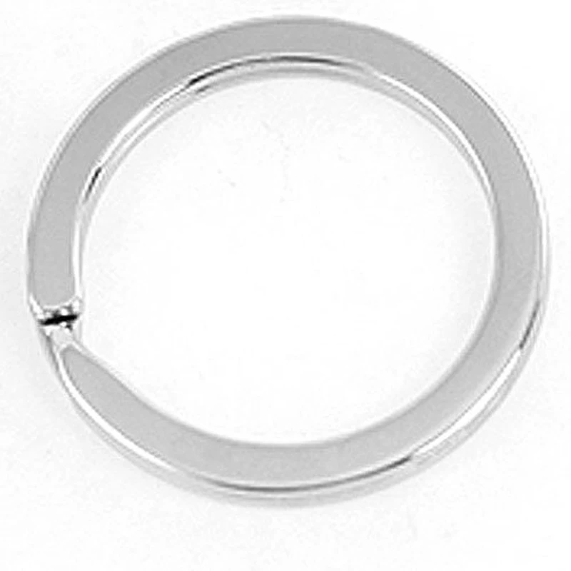 Jenia High Quality 316L Stainless Steel Key Ring 10pc/lot Round Split Key Chain Wholesale