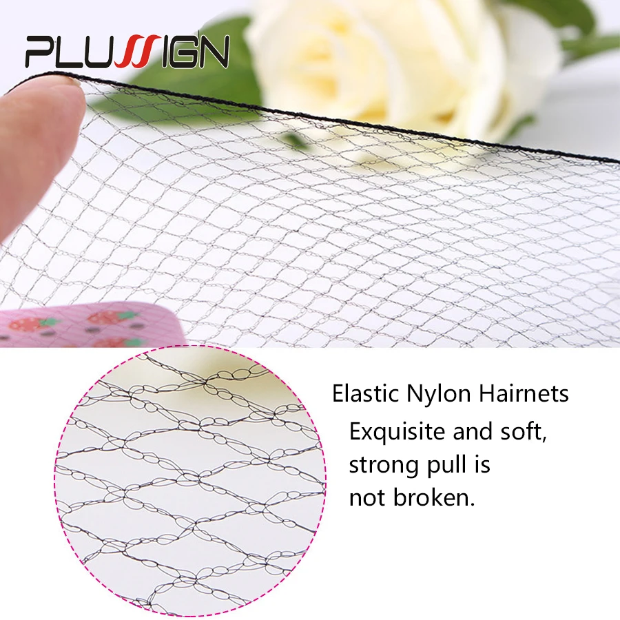 20Pcs Wholesale Dancing Hairnets Nylons For Hair Styling Invisible Disposible Wig Cap Net Black Brown Dark Coffee