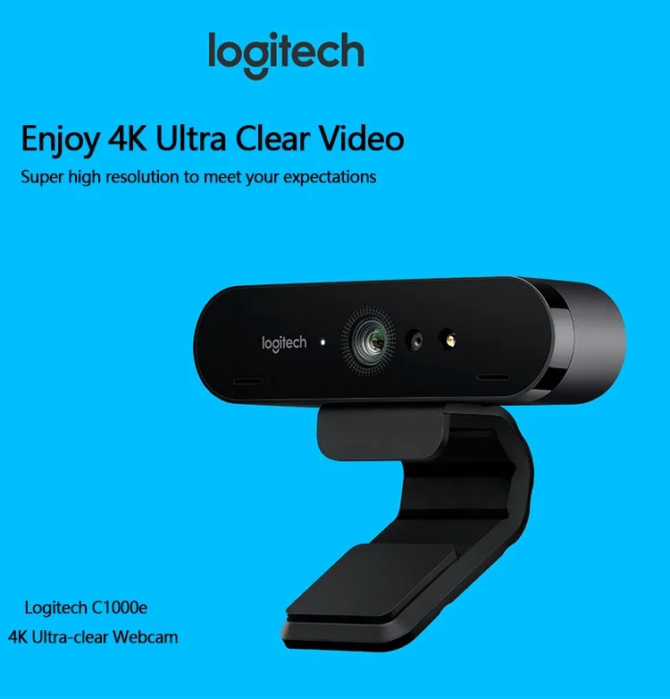 Производитель отремонтированный(б/у): logitech C1000e BRIO 4K веб-камера широкоугольная Ultra HD 1080p камера для видеоконференций