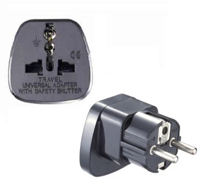

SS-9 Travel Adaptor/Plug Converter in Black *CE Marked Germany, France, Indonesia, Korea.(Inlay Way)