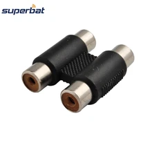 Superbat 5 шт. Dual RCA Женский Джек адаптер муфта Расширение РФ коаксиальный разъем