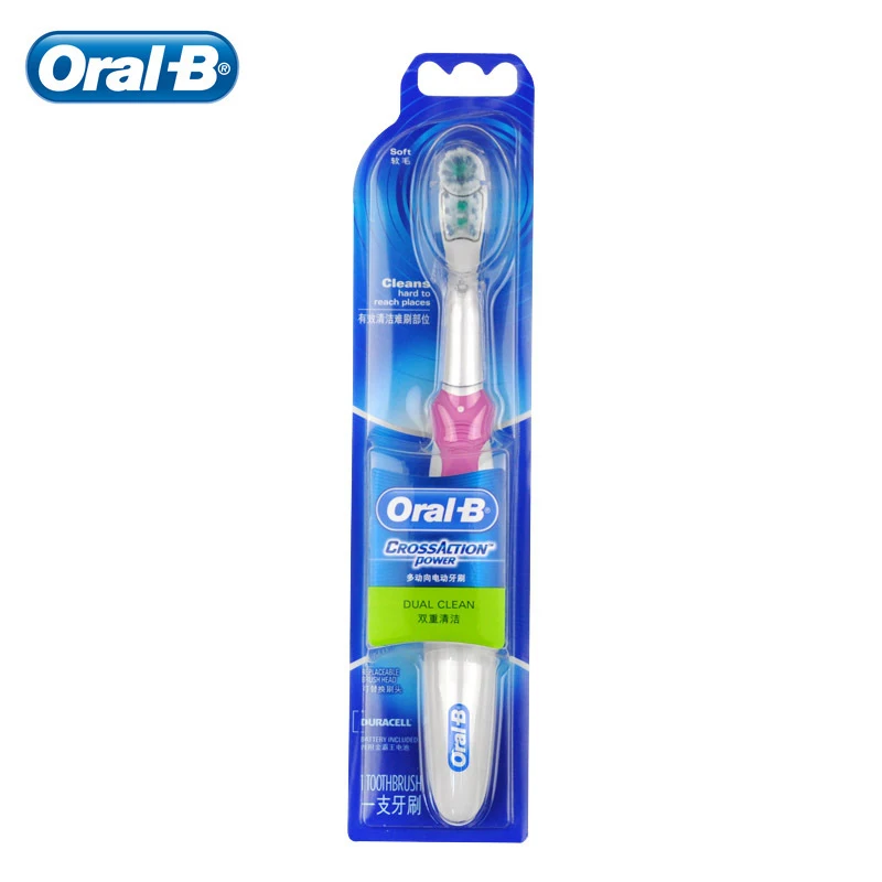 Oral B электрическая зубная щетка сменная Cross Action на батарейках электрические
