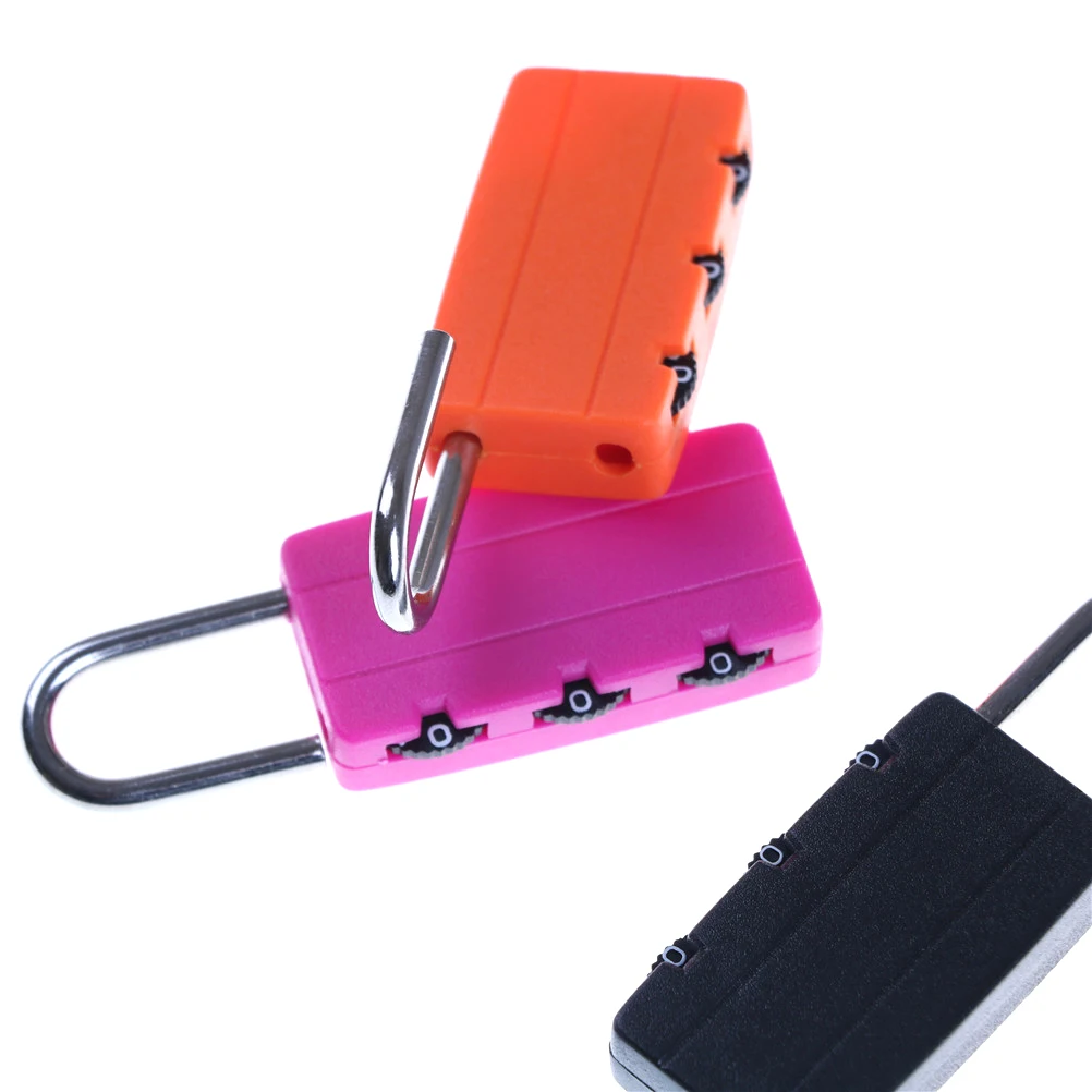 2 шт Комбинация Безопасный кодовый замок для багажа на молнии сумка рюкзак