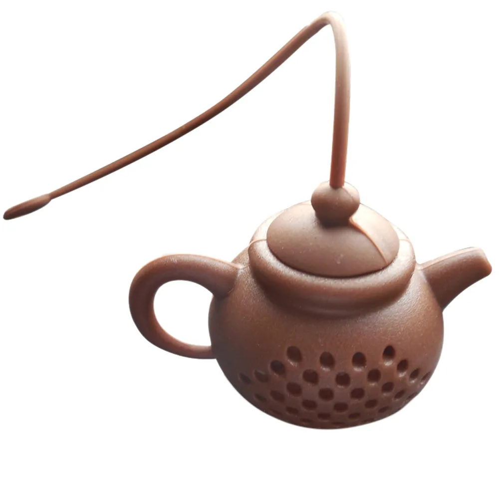 Подробные сведения о чайный горшок-Форма ситечко для заварки чая силиконовый чайный пакетик фильтр-диффузор Colador de te чайные инструменты поставки# YY