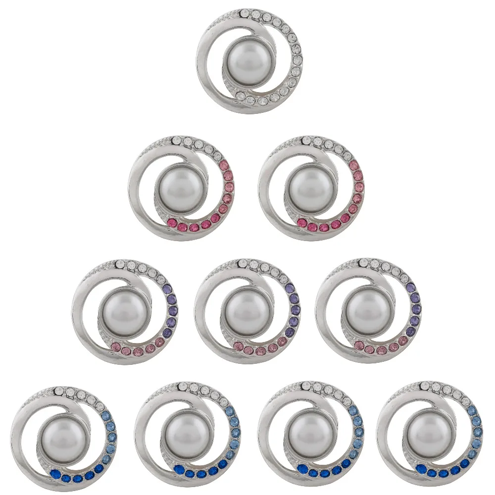 

2018 fashion snap jewelry 18mm pearl button Jewelrys Snaps Fit Snaps Bracelets Snap Jewelry earring