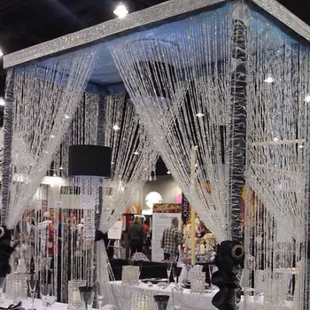 

Rhinestone String Crystal Bead Curtain Wedding Decoration Accessories Home Garden DIY Bedroom Curtain 10m/32.81 Ft