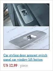 Автомобильный Стайлинг двери автомобиля внутри подлокотника Кнопка декоративное покрытие для Volvo XC60 S60 V60 4 шт./лот