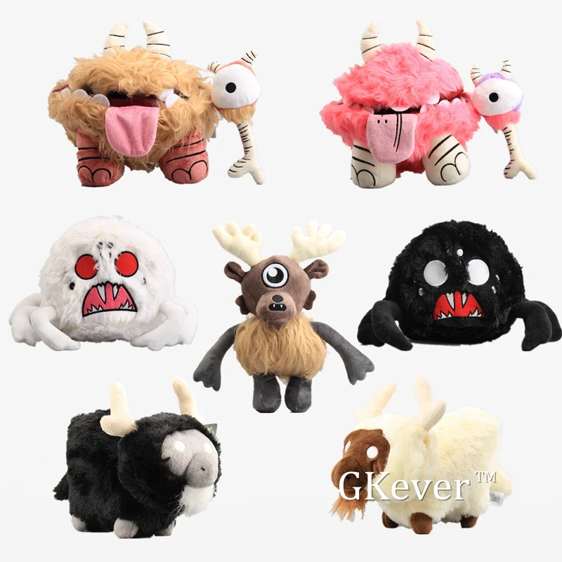 

4 Styles Starve Chester Deerclops Shadow Beefalo Hissing Spider Plush Toy Dolls Stuffed Animals Cartoon Plush Gift High Quality