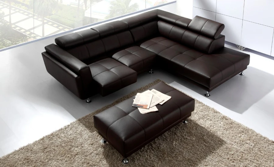 free shipping 2013 latest italy design genuine leather l shaped corner sofa with ottoman removable seater - Latest Italian Furniture free shipping 2013 latest italy design genuine leather l shaped corner sofa with ottoman removable seater - Latest Italian Furniture