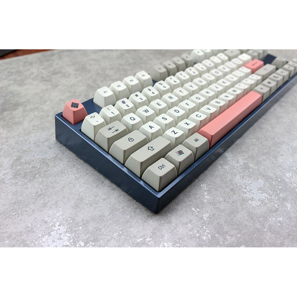 MP SA 9009 цветные ретро колпачки для ключей вишневые ПБТ красители профиль