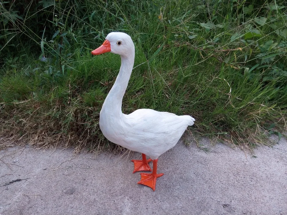 

The simulation simulation goose feather animal home furnishing articles 24 * 12 * 39 cm garden decoration gifts