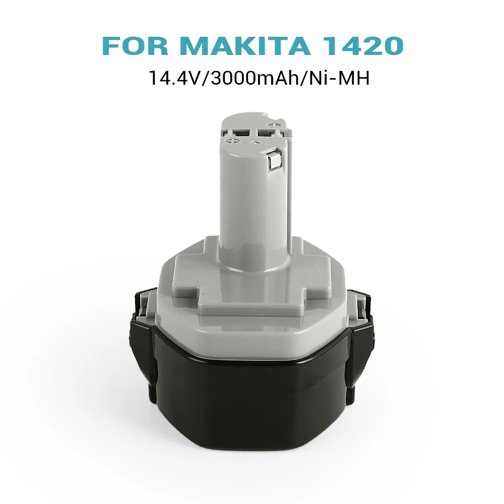 Eleoption 2x14,4 V 3000 мА/ч, 3.0AH батарея для MAKITA 1420 1422 1433 1434 1435F 193158-3 14,4 V Мощность инструмент 3.0AH металл-гидридных или никель