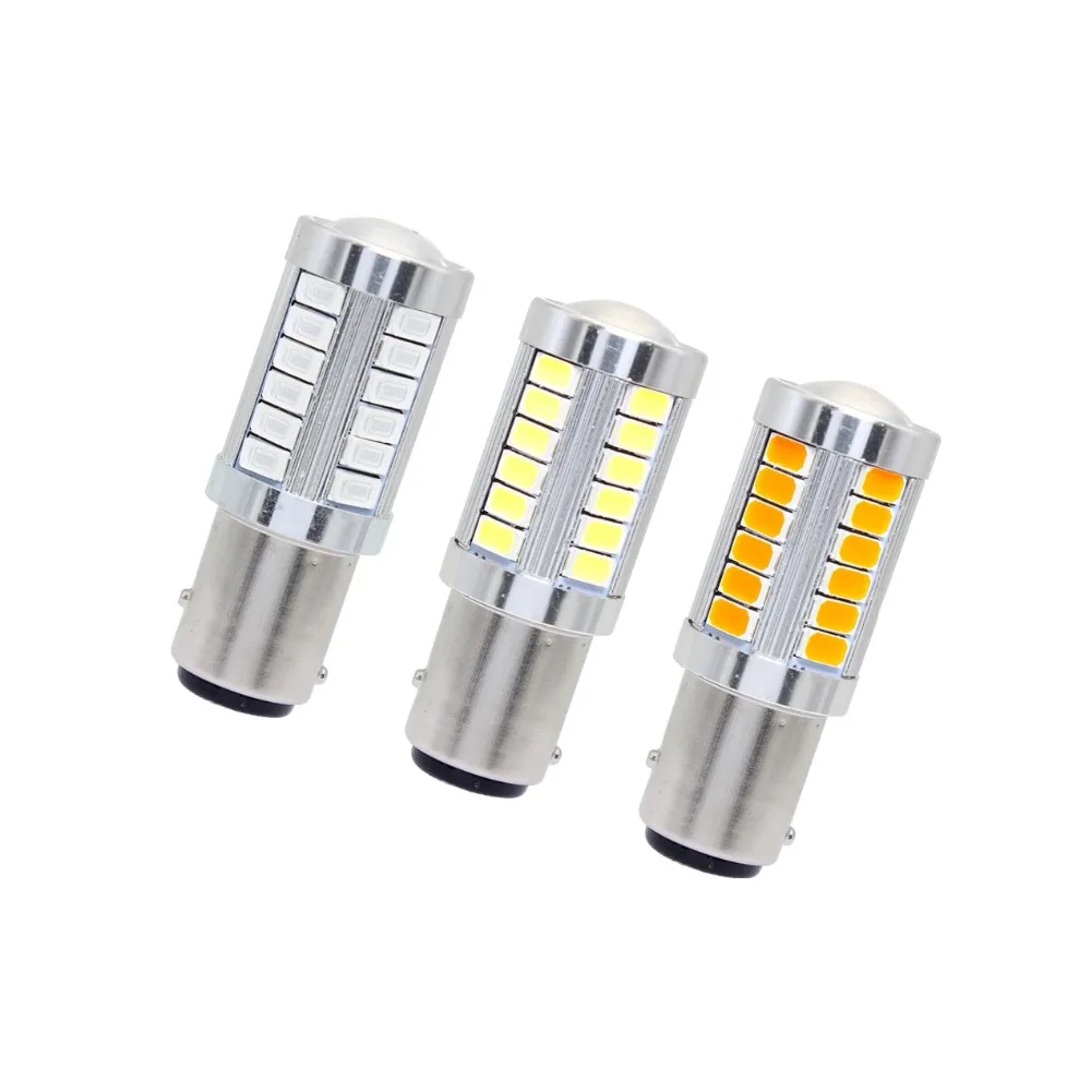 2 шт. ANBLUB 1157 BAY15D P21/5W 5630 5730 SMD Светодиодная автомобильная лампа поворота Задний Свет