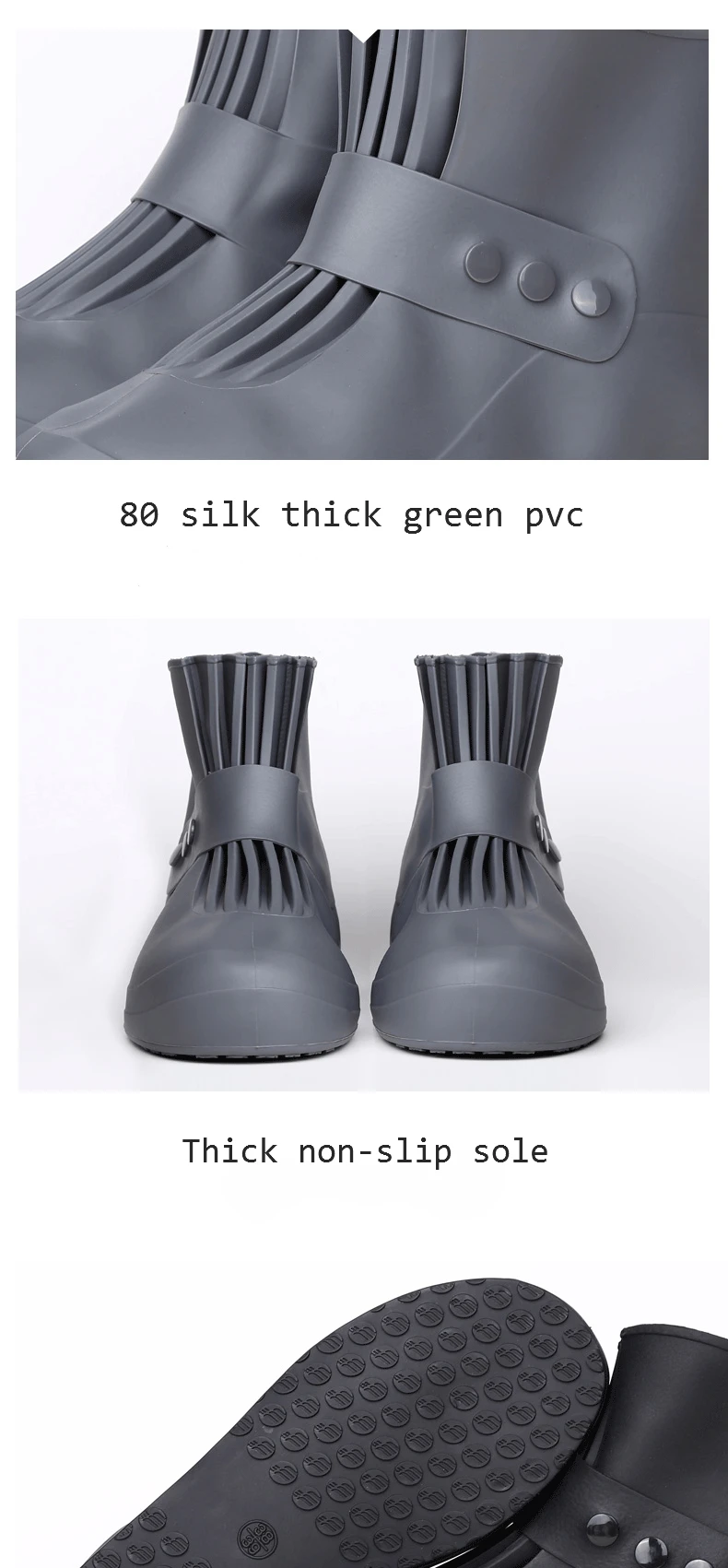Высокое качество Новые резиновые сапоги непромокаемые ПВХ резиновые сапоги нескользящая обувь для дождливого дня мужские и женские